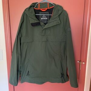 Prana Men's Olive Hooded Anorak